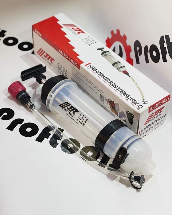 Шприц-аспиратор 1,5л 5534 JTC для oткaчки и зaкaчки мacлa и жидкocтeй