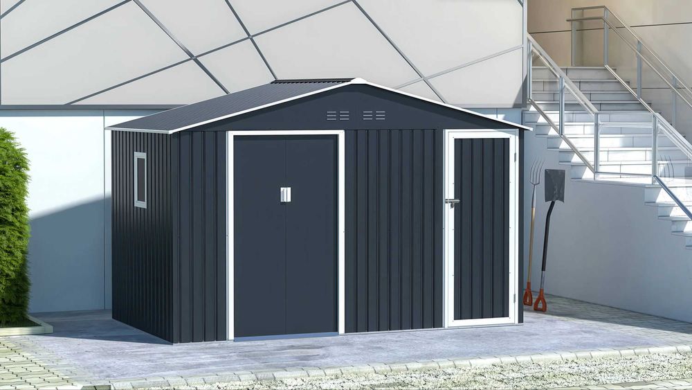 Domek narzędziowy 340 x 194 cm Cold Grey - Hardmaister