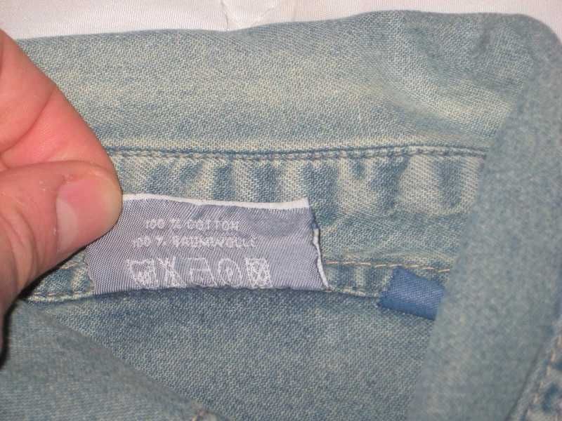 Koszula jeansowa dżinsowa długi rękaw dżins jeans Southern M klata 120