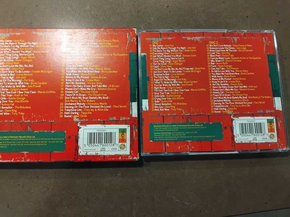 2 cds  duplos de Reggae Love Songs
