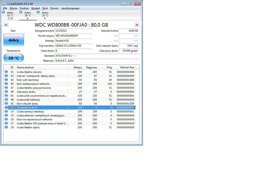 Dyski HDD pata ide ata 2x 160 gb seagate Samsung, digital western 80gb