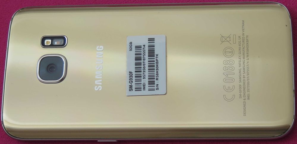 Samsung Galaxy S7+8gB+etui  SM-G930F złoty stan perfekcyjny, sklepowy