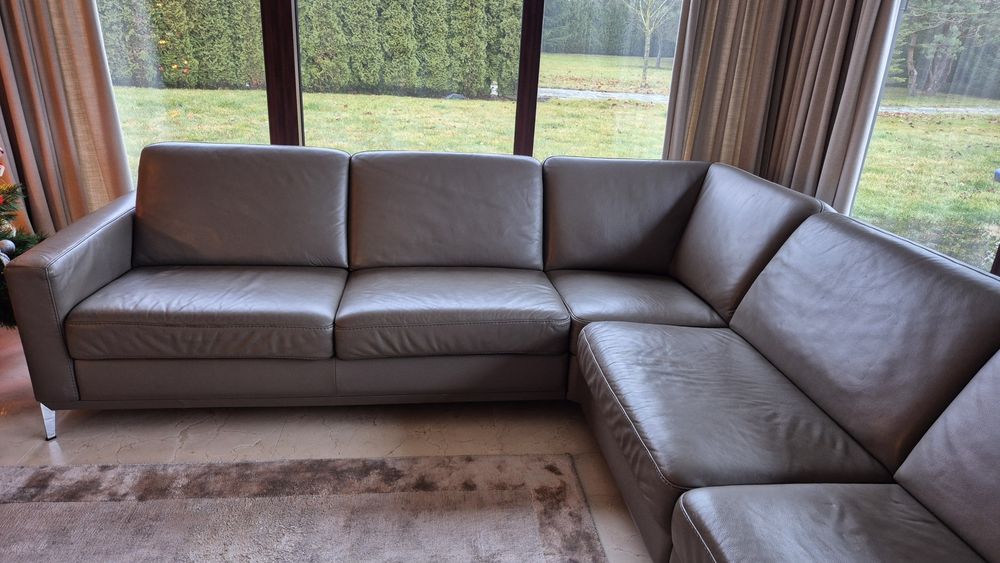 Kanapa tapczan sofa skórzana KLER. Stan bardzo dobry