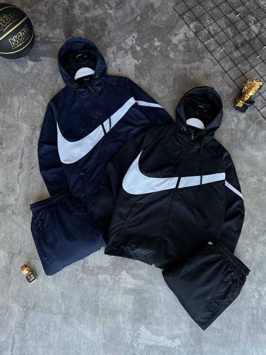 Костюм Nike Premium Black з qr-кодом штани + худі i57/Adi-123