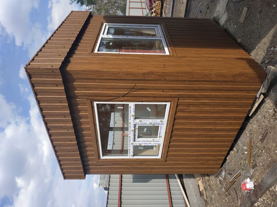 Будинки деревяні каркасні Садові Дачні Битовки Вагончики