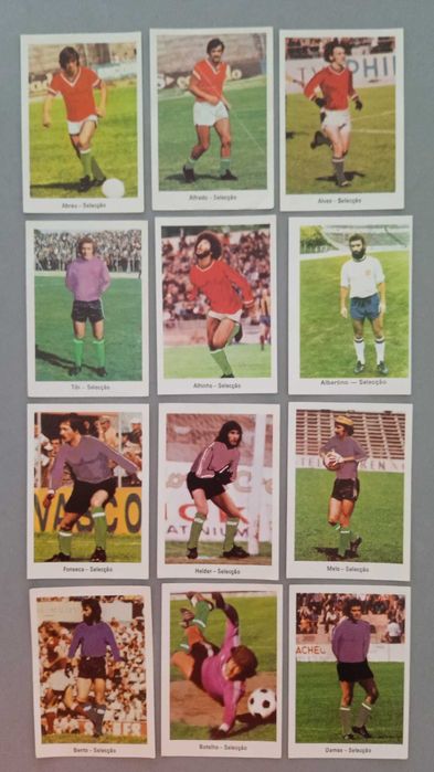 Cromos Futebol - Coleção Futebol 77 A Grande Seleção (várias fotos)