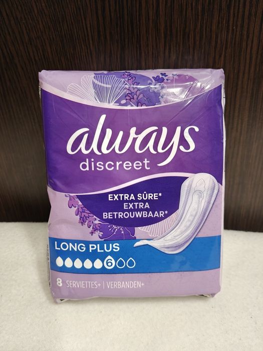 Always Discreet Wkładki na nietrzymanie moczu Long Plus (6) 2 x 8 szt