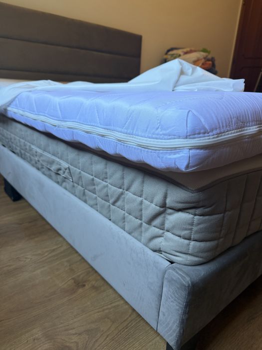 Vendo cama 160x200 com colchao ikea e sobre colchao