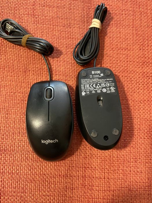 Lote de 3 Ratos com Fio (LogiLink + 2x Logitech B100) – Prontos a Usar | 20€