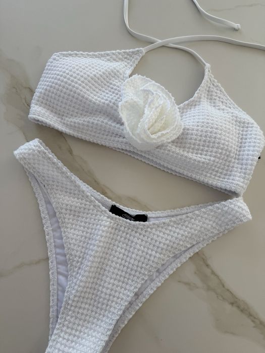 Trzy częściowy komplet strój kąpielowy i spódnica boho exclusive
