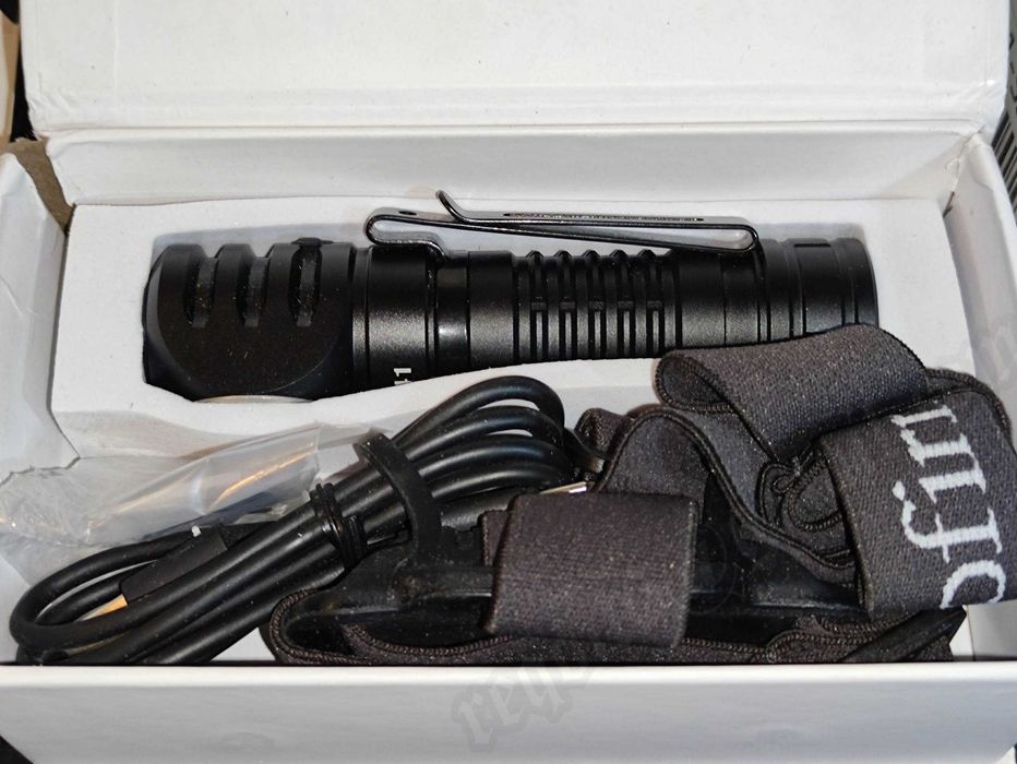 Lampka czołówka HS41 (400 lumenów) - czołówka + akumulator 5000mah.