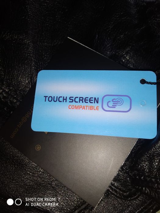 Новые перчатки мужские натуральная кожа Touch screen сенсорные унисекс