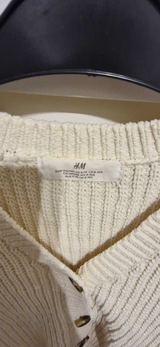 H&M Sweter beżowy 134/140