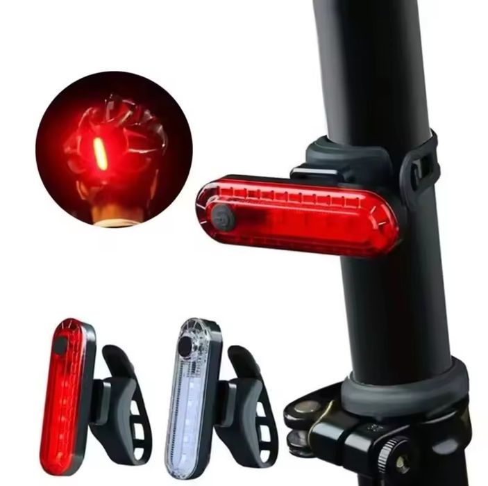 Komplet oświetlenia do roweru LED USB 30g 4 tryby 330mA Komplet a'2