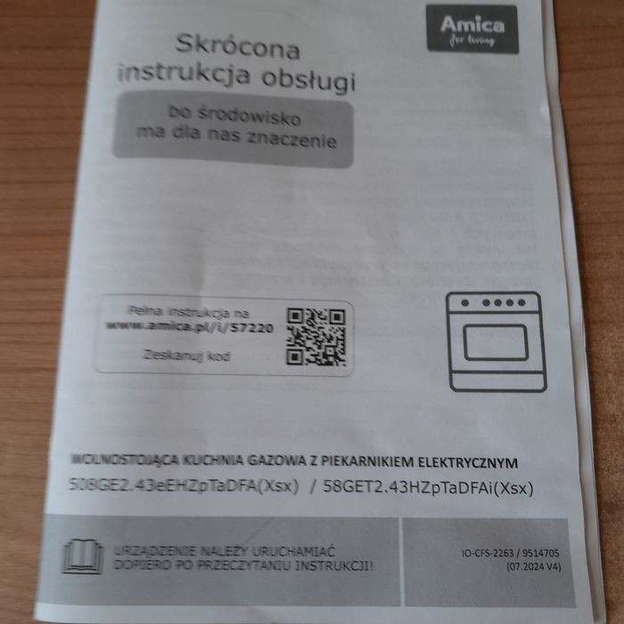 Amica kuchenka  gwarancja