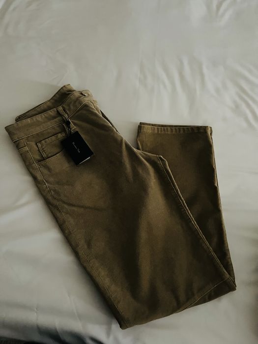 Calça de bombazina Slim Fit Massimo Dutti, nova com etiqueta