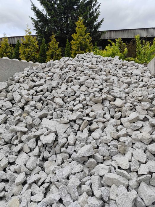 Grys granitowy do gabionów szary 80-150 | kamienie ogrodowe ozdobne