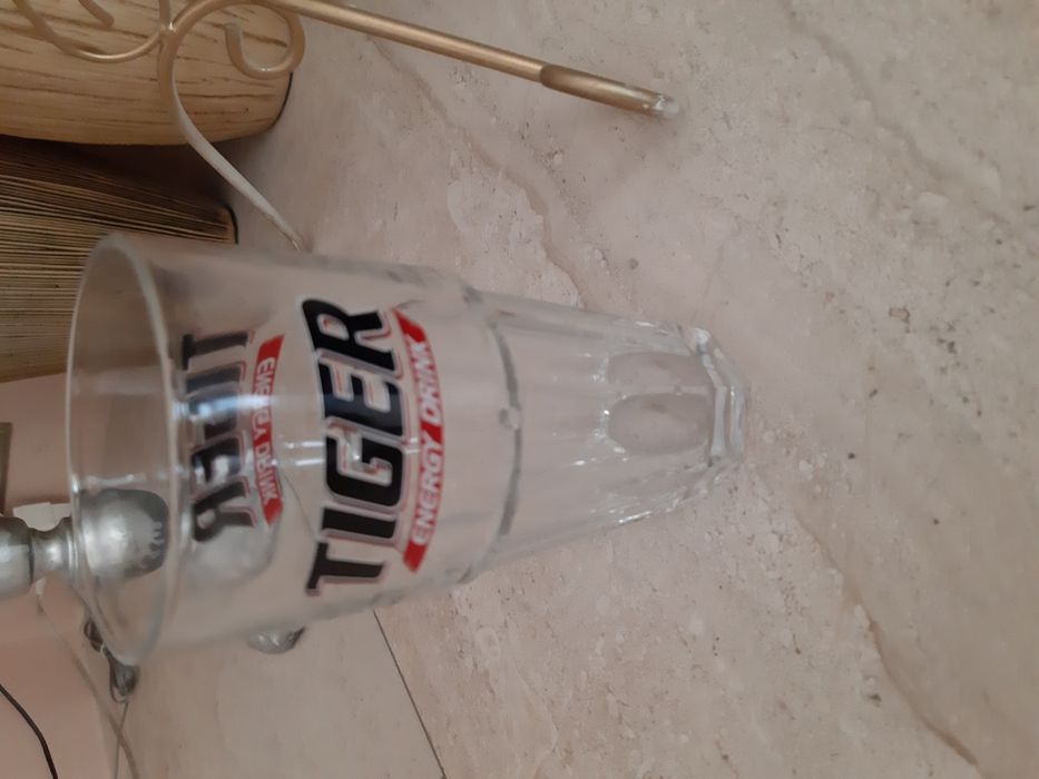 Szklanka Tiger szklanki napoje energy drink kolekcja szkło grube boho