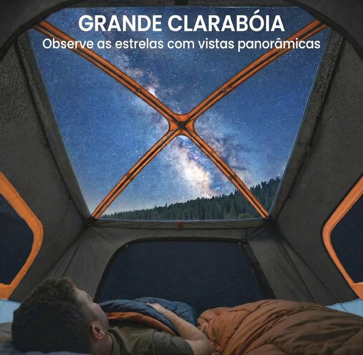 Tenda de Campismo Familiar Outsunny – 2 Quartos