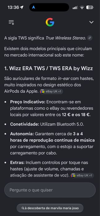 Conjunto de 7 headphones