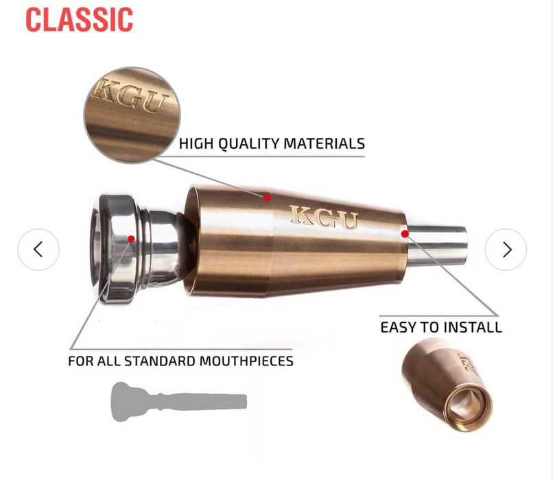 "Booster"  para bocais de trompete standard -  " KGUmusic "