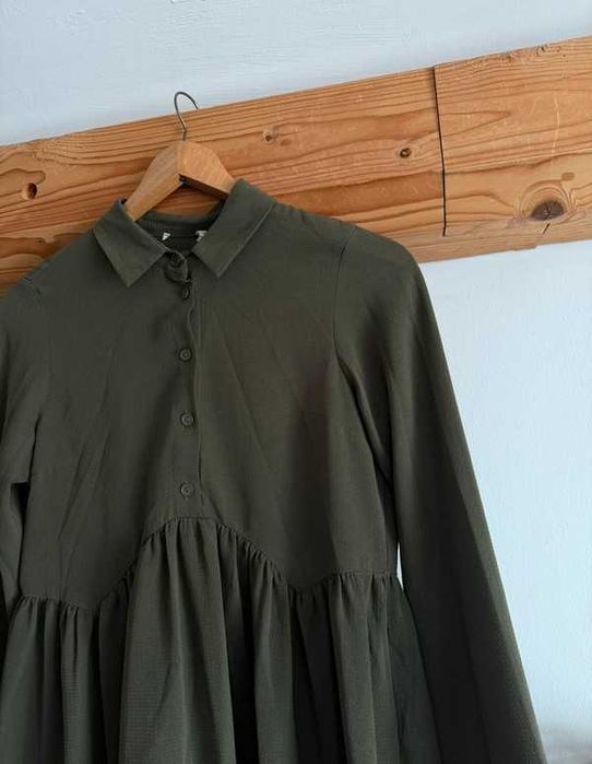Sukienka Komunia wiosenna basic aesthetic Wielkanoc coquette ASOS 36/S