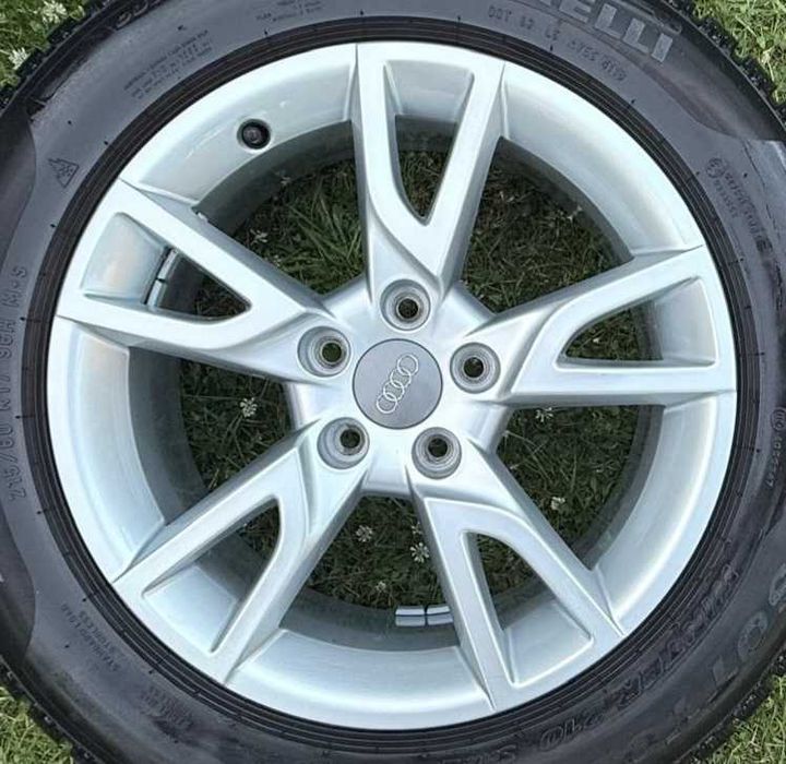 Koła Alufelgi 5x112 OEM 17" AUDI Q2* Q3* A3 8P* 8V* A4 B6 B7* A6 C6 + opony zimowe 215/60r17 Pirelli