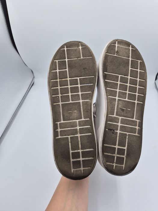 Sneakersy damskie białe na platformie Calvin Klein 40 skóra naturalna