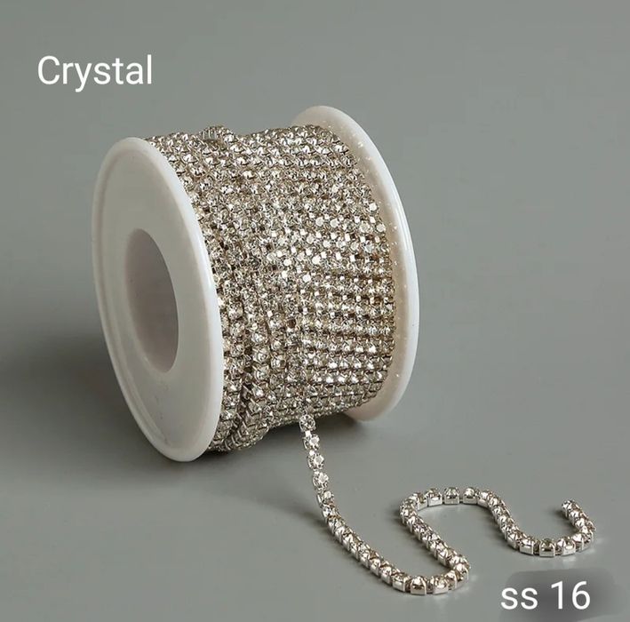 Стразовий ланцюжок колір  Crystal