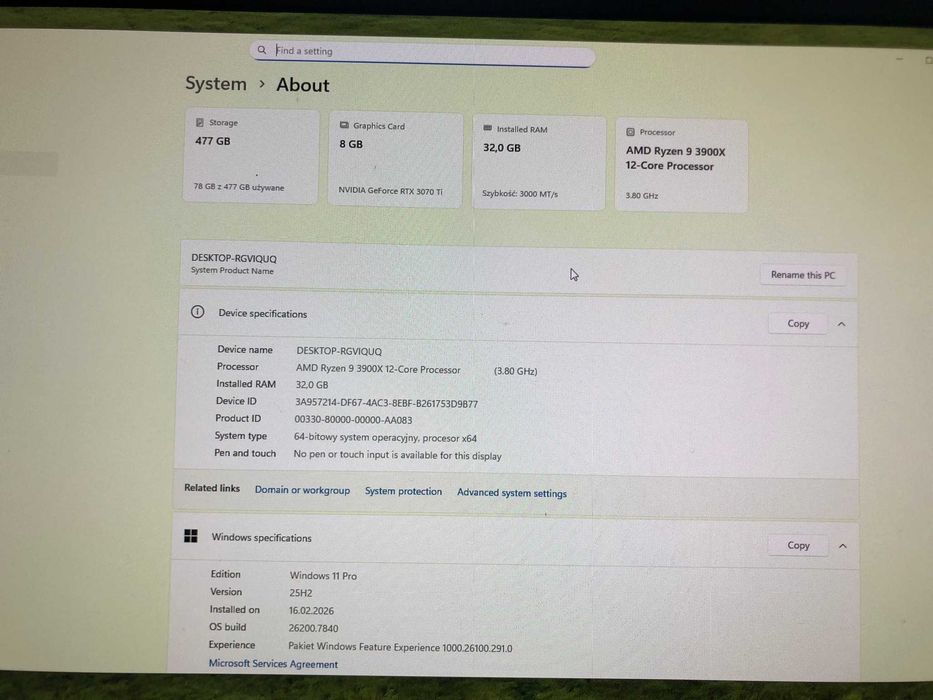 PC Gaming, Ryzen 9, RTX 3070Ti, RAM 32 Gb, ARGB,WiFi