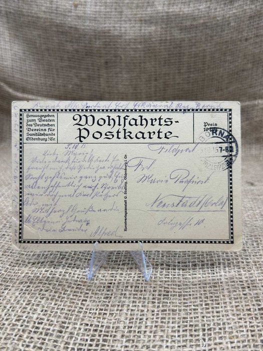 B682 pocztówka original Hindenburg ww1
