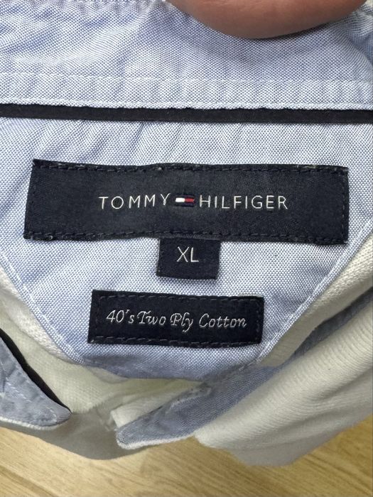 Tommy Hilfiger поло футболка XL размер спортивная белая