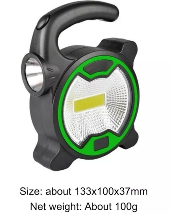 Ліхтар  з яскравим світлом, COB світло