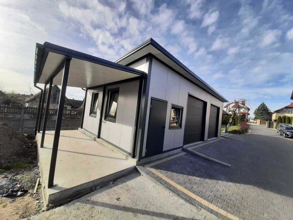 Hale/Garaże obiekty z płyty warstwowej