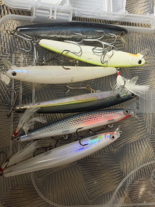 Caixa Plano Rapala nova, com vinis, rapalas, lucky craft, zagaias