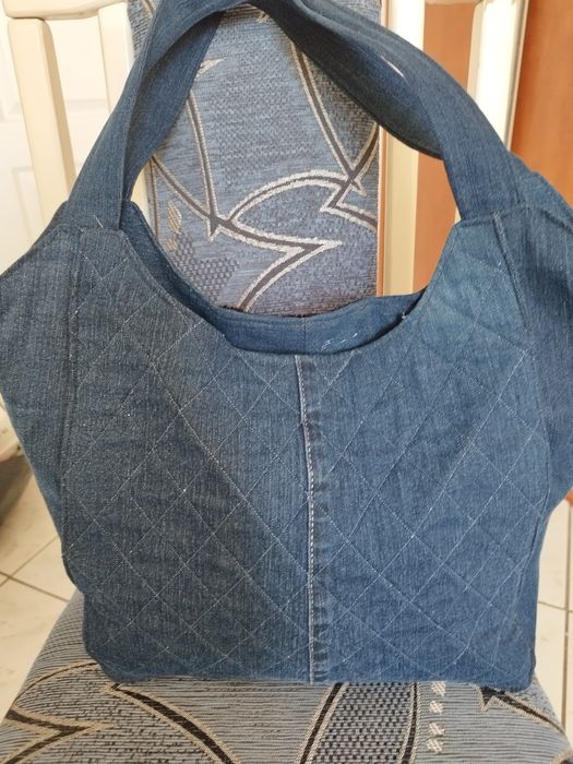 Torebka dżinsowa ręcznie robiona