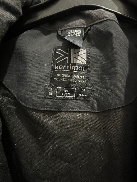 Чоловіча чорна куртка-вітровка Karrimor Urban Weathertite Jacket | Водонепроникна вітровка Карімор | Водовіштовхуюча трекінгова куртка Karrimor |