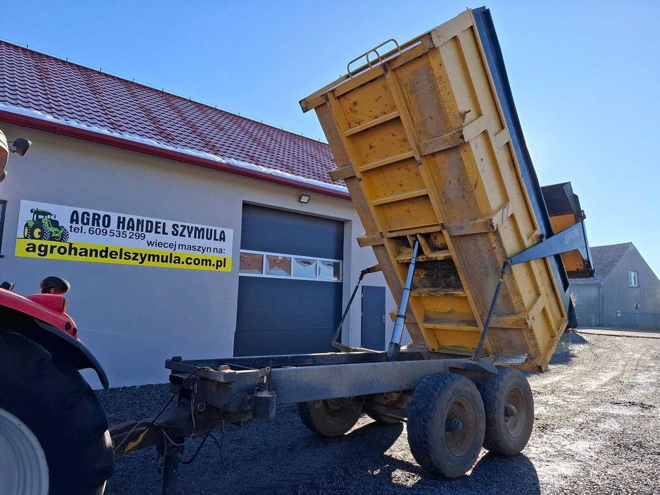 PRZYCZEPA ROLNICZA skorupowa LAMBERT 10 ton, czysta i prosta TANDEM