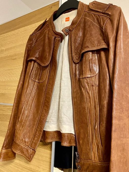 BOSS kurtka skórzana damska