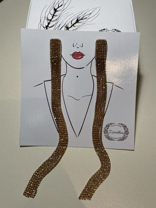 Моносерьга, серьги вечерние