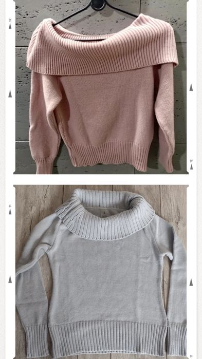 Ciepły sweter, golf, tunika rozmiar: S