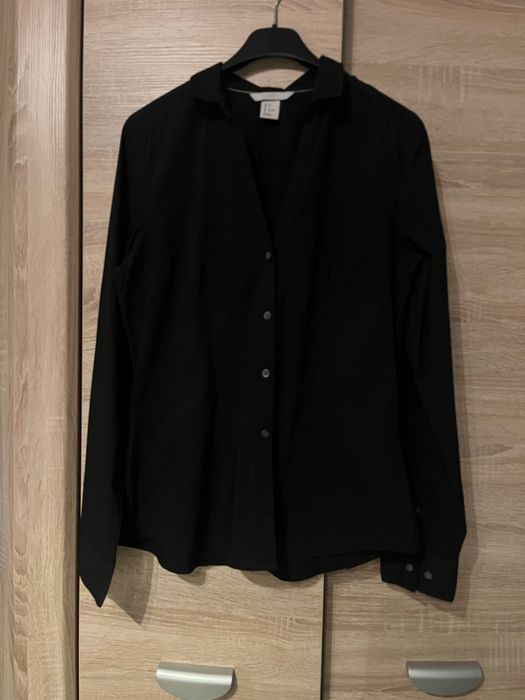 Czarna damska koszula H&M M/38 na codzień, imprezę, pracy