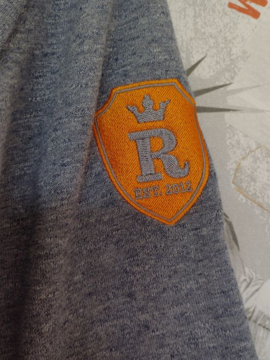 Szara bawełniana bluza superdry orange labelco