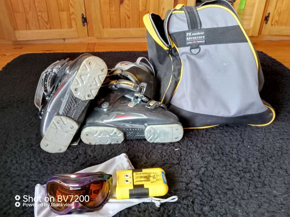 Austriackie narty,butyNordica,gogle ALPINA,niespodzianka drewno gratis