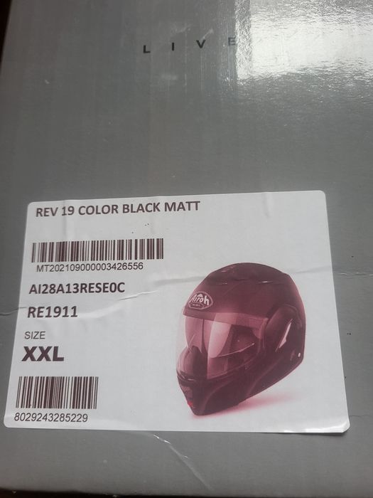 Kask szczękowy na motor Airoh roz 63 XXL