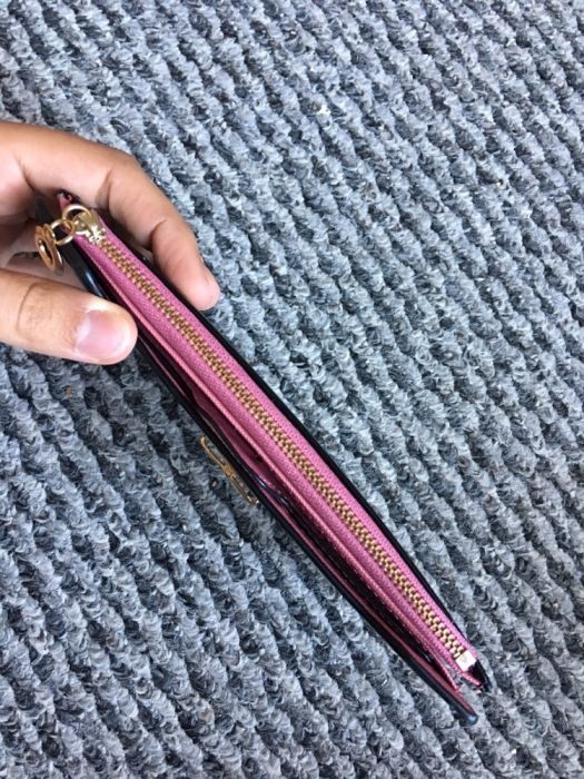 Portfel czarno różowy NOWY