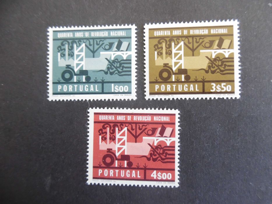 Selos Portugal 1966- Revolução Industrial NOVOS c/ Charneira Completo