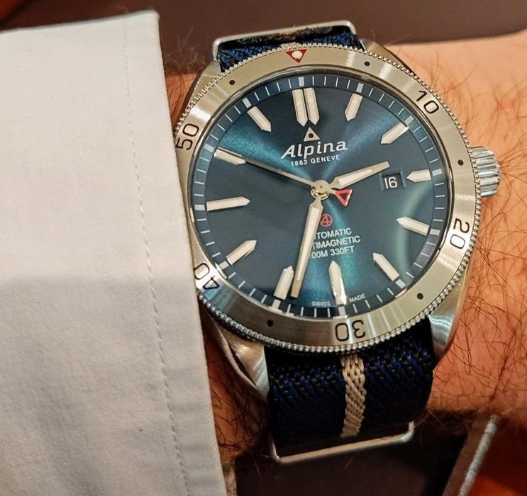 Męski zegarek Swiss Made Alpina Alpiner 4 Automatic Komplet