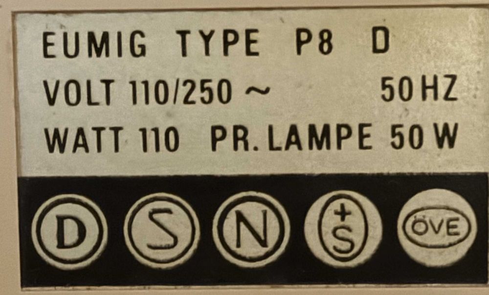 Projector 8mm - vintage - Eumig p8436812632431022083
