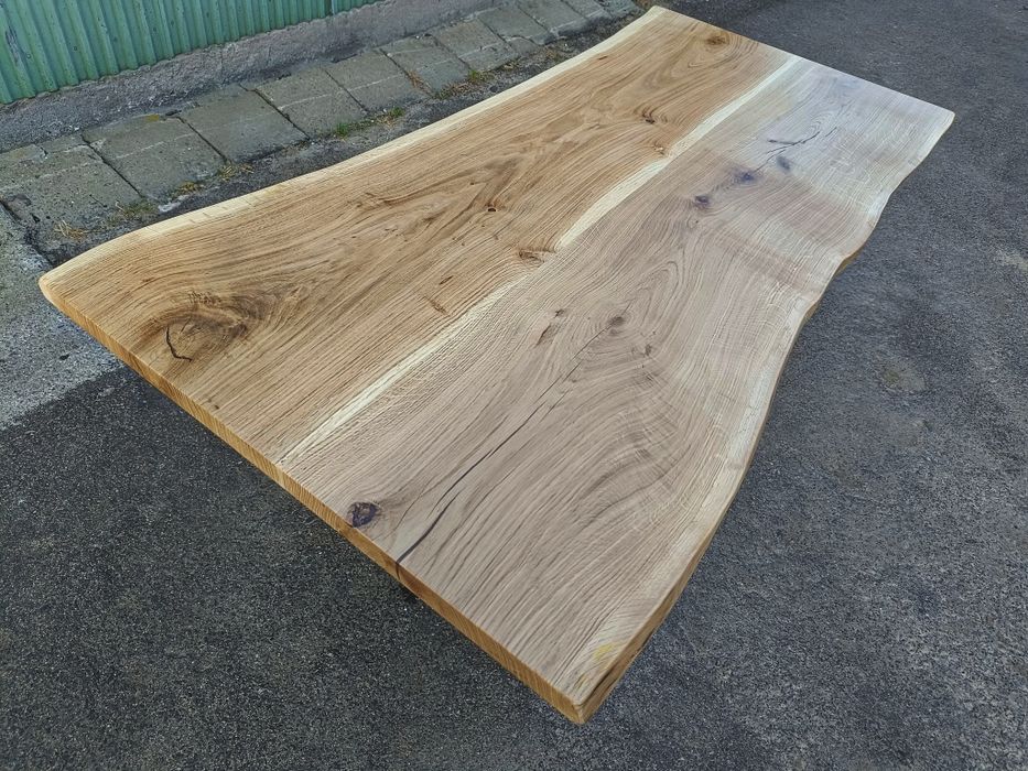 Blat dębowy 200x95 Live Edge na stół biurko ławę  na stół na taras